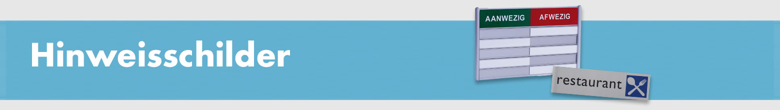 Hinweisschilder