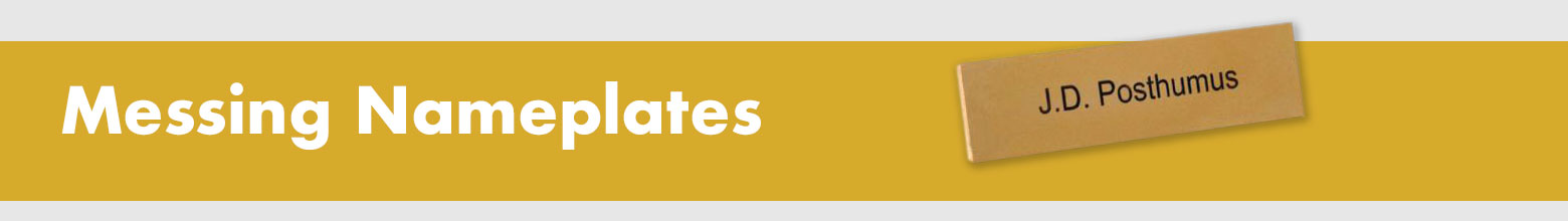 Brass Nameplates