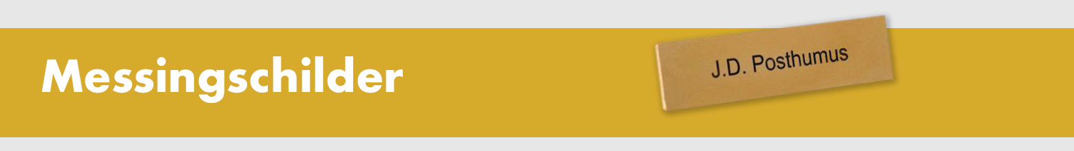 Messingschilder