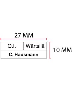 Stempelplatte für Colop Printer 10 | 27x10mm