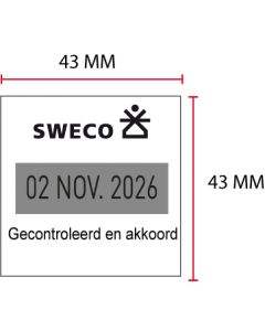 Stamp Plate | Colop Printer Q43D, Date Stamp