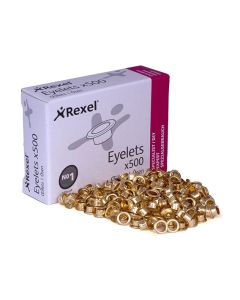 Rexel Eyelets | 500 pieces | up to 25 sheets