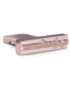 Brandplaat voor Posta ALK type 4, 90x20 mm