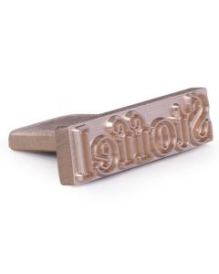 Brennplatte ohne Gravur Posta ALK type 6, 110x30 mm