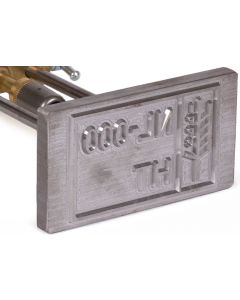 Brennplatte für Perkeo Gasbrennstempel | Stahl | 130X70mm