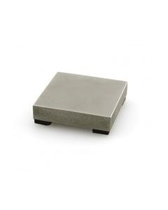 Steel Block w/ Rubber Feet | 50x50x10 mm 