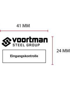 Beispiel Stempelplatte für Colop Classic 2100 mit Datum | 41x24mm