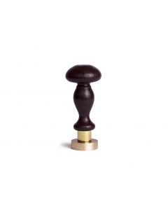 Wax Stamp | Initials | Ø25mm - Dark Brown Wooden Handle