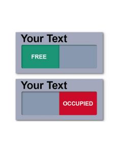 Sliding Sign | 150 x 70 mm | Silver