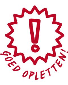 Schoolstempel - Goed opletten