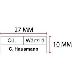 Beispiel Stempelplatte für Colop Printer 10 | 27x10mm