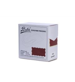 Seal Wafers | Burgandy | Cardboard Effect | 50x26 mm