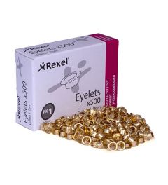 Rexel Eyelets | 500 pieces | up to 15 sheets 