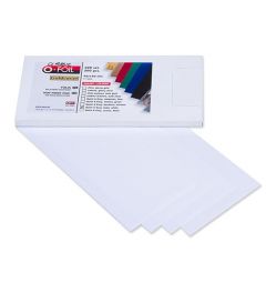 Folie für Heißfolienprägung | weiß | 200 Stück | 180x90mm