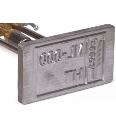 Brennplatte für Perkeo Gasbrennstempel | Stahl | 130X70mm