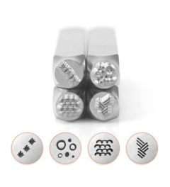 Impact Stamp Set | Texture 5 | 6 mm | 4 pieces 