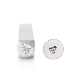 Impact Stamp | 'made with <3' | 6 mm