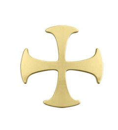 Brass Pendants | Cross | 28 mm | ImpressArt 