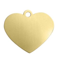 Brass Pendants | Heart | 16 mm | ImpressArt