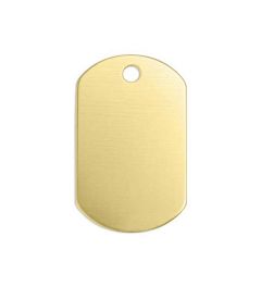 Brass Pendants | Label | 34x18 mm | ImpressArt 