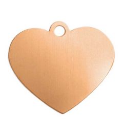 Copper Pendants | Heart | 16 mm | ImpressArt