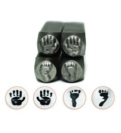 Impact Stamp Set | Hands & Feet | 4 Pieces | 9.5 mm