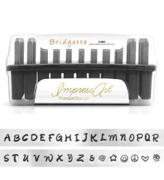 ImpressArt  Premium | Bridgette, Letter Stamps, Upper Case | 3 mm