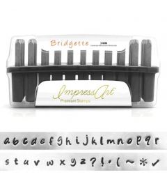 ImpressArt  Premium | Bridgette, Letter Stamps, Lower Case | 3 mm