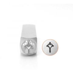 Impact Stamp | Cross with Heart | 6 mm