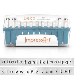 Letter Stamps | ImpressArt - Deco | Luxury | Lower Case | 3 mm