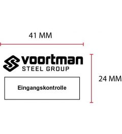 Beispiel Stempelplatte für Colop Classic 2100 mit Datum | 41x24mm