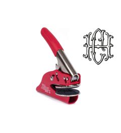 Shiny EM Pocket Seal | Monogram | Ø40 mm | Red 