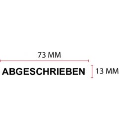 Beispiel Stempelplatte für Colop Printer 25 | 73x13mm