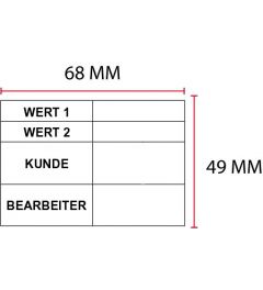 Beispiel Stempelplatte für Colop Classic 2800 | 68x49mm