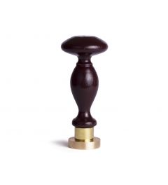 Wax Stamp | Initials | Ø30mm - Dark Brown Wooden Handle