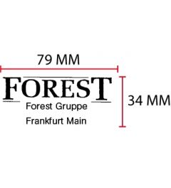Beispiel Stempelplatte für Colop Expert 3700 | 79x34mm