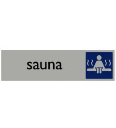 Information Board | Sauna | 165 x 44 mm