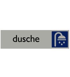 Hinweisschild | Dusche | 165 x 44 mm