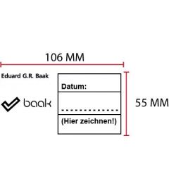Beispiel Stempelplatte für Colop Expert 3900 | 106x55mm