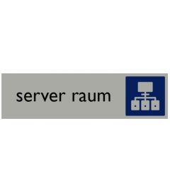 Hinweisschild | Server Raum | 165 x 44 mm