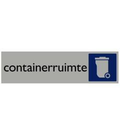 Information Board | Bin Area | 165 x 44 mm 