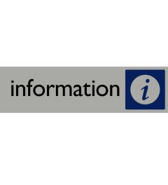 Picture Sign | Information | 165 x 44 mm