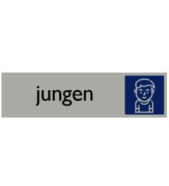 Hinweisschild | Jungen | 165 x 44 mm