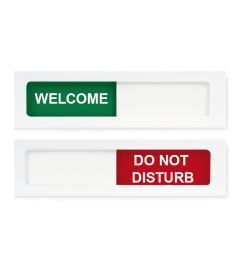 Sliding Sign | 120 x 30 mm | White