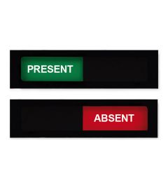 Sliding Sign | 120 x 30 mm | Black