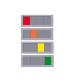 Triage Board | 4 Colour Areas | 3 Sliding Panels