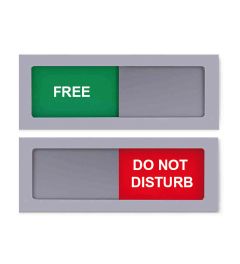 Sliding Sign | 150 x 55 mm | Silver