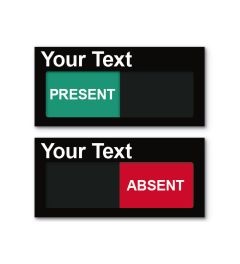 Sliding Sign | 150 x 70 mm | Black