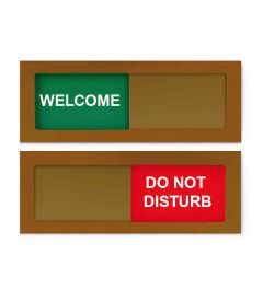 Sliding Sign | 150 x 55 mm | Bronze