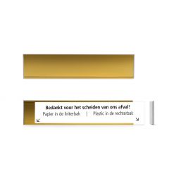Door Sign | Gold | 30x6cm
